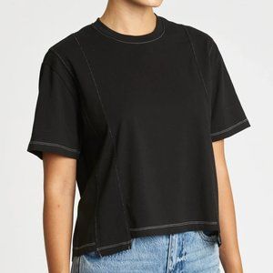 COPY - Pistola Denim Kay cropped tee, Black, XS